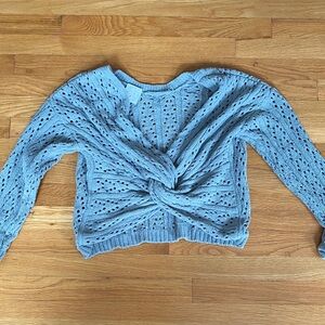 Sage Green Sweater With Twist